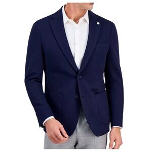 NWT Tom Baine Men's M Navy Blue Performance Blazer Polyester Spandex